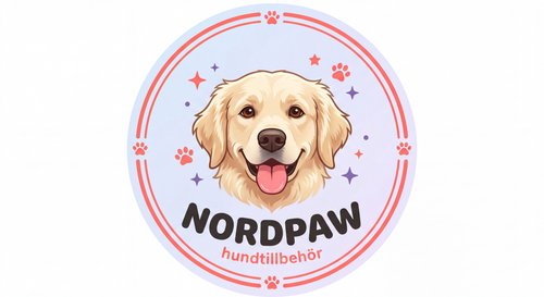 Nano Banana 2 - Circular logo for a dog accessories brand called NORDPAW_Center A cute friendly gold_1.png__PID:e90ae4b5-81ab-4552-a648-7318ba7fc73a